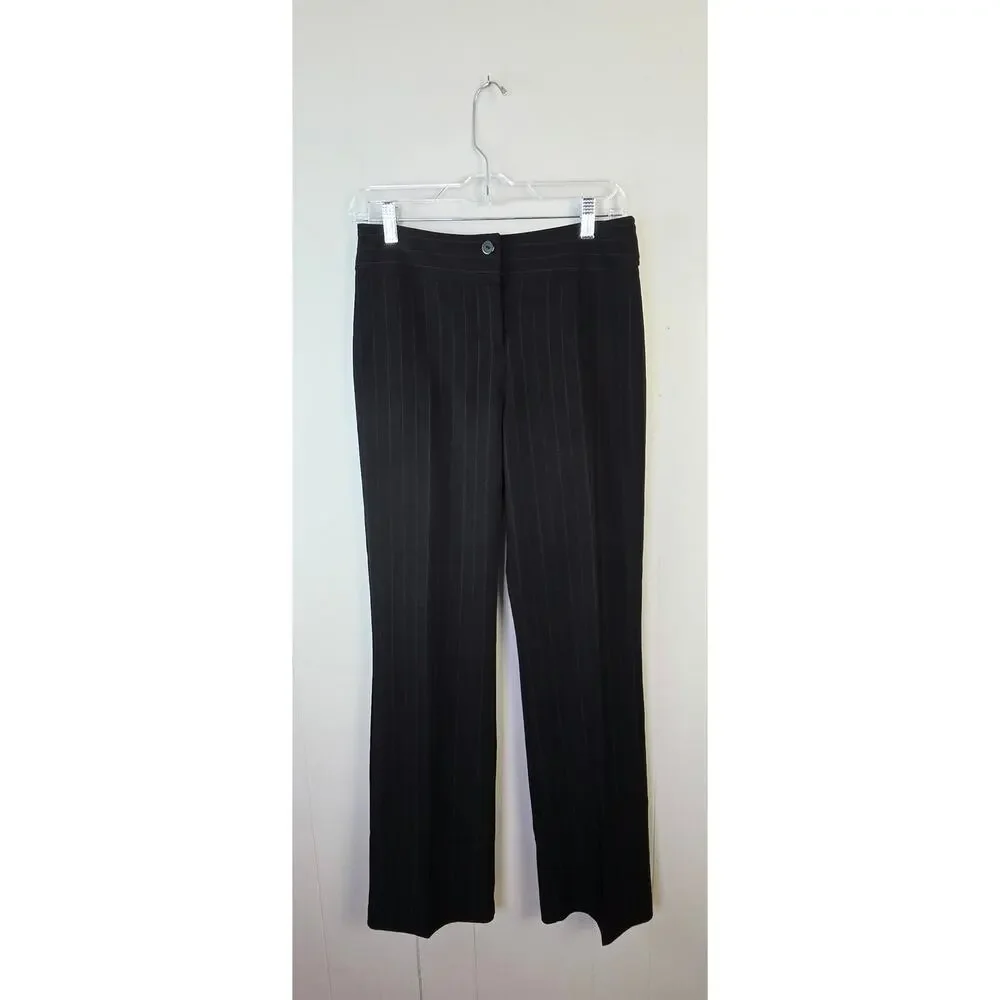 Vintage My Michelle Pant Suit Size 5/6 Black Red Pinstripe Y2K Office 2000s